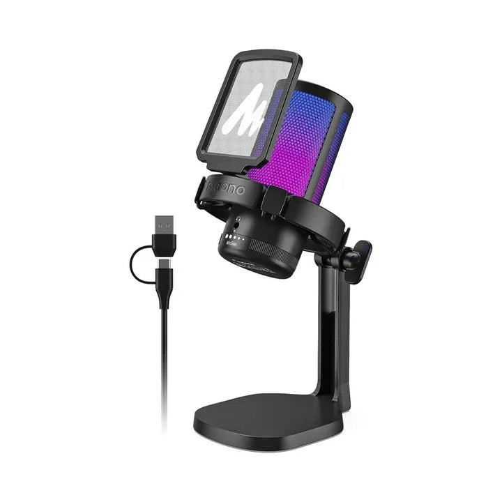 Maonocaster DGM20 GamerWave USB Gaming Microphone with Noise Cancellation - Tashqila Maonocaster DGM20 GamerWave USB Gaming Microphone with Noise Cancellation - Tashqila